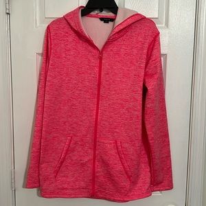NWT Emily B Women's Large Pink Long Sleeve Full Zip up hoodie